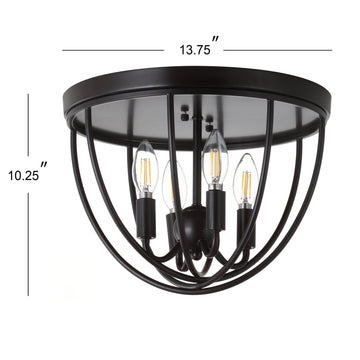 Peter 13.75" Metal LED Flush Mount - JONATHAN Y